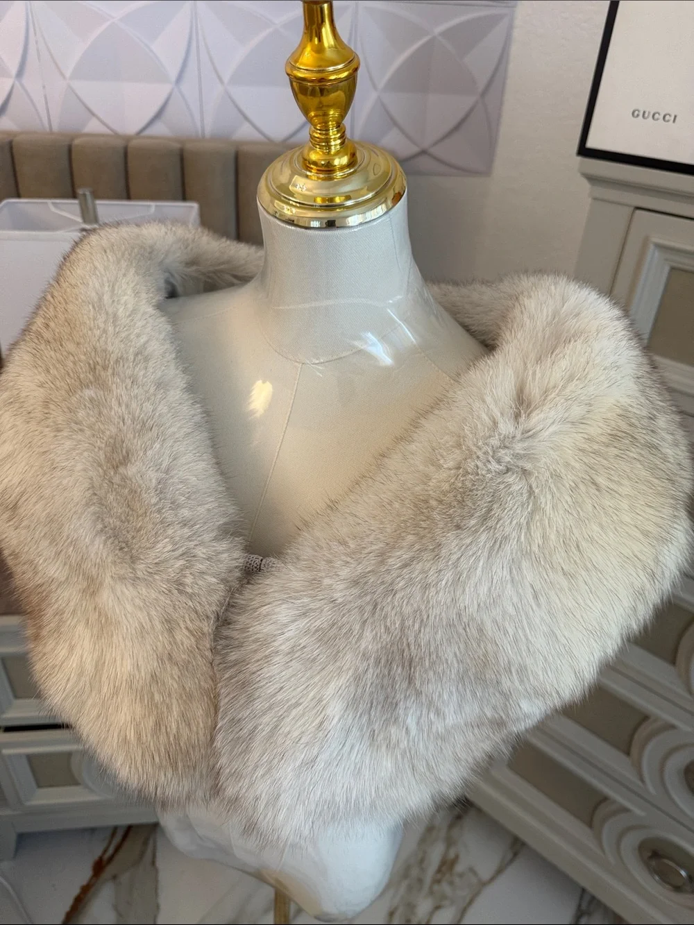 SAGA FOX FUR WRAP